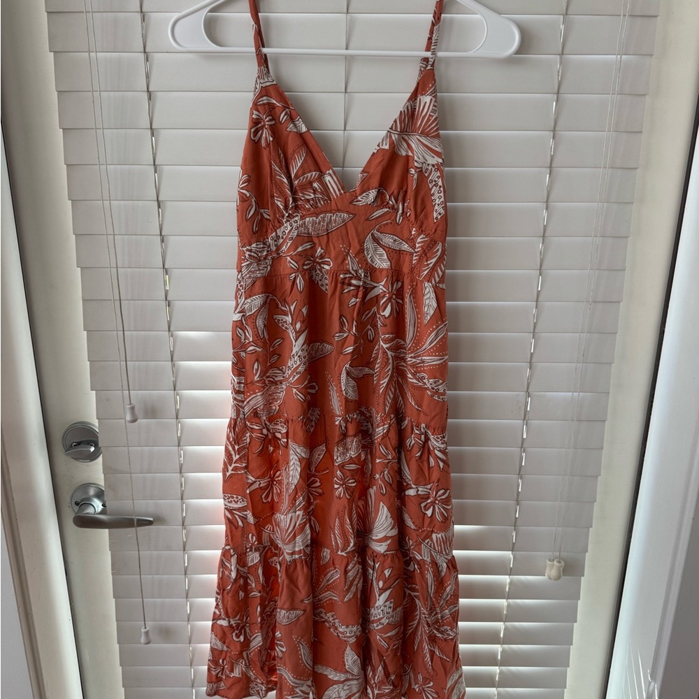 Wild Fable Orange Floral Maxi Dress